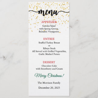 Menu Card, Christmas Menu, Dinner, Lunch Einladung