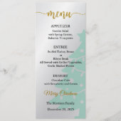 Menu Card, Christmas Menu, Dinner, Lunch Einladung (Vorderseite)