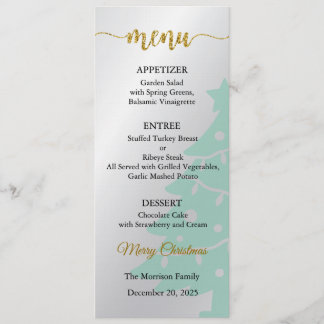 Menu Card, Christmas Menu, Dinner, Lunch Einladung