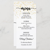 Menu Card, Christmas Menu, Dinner, Lunch Menükarte (Vorne/Hinten)