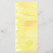 MENU CARD | Rustikale Hochzeit von Lemon Watercolo Menükarte (Rückseite)