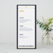 Menü Card Travel Theme Menükarte (Stehend Vorderseite)