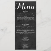 Menü - Chalkboard-Script Menükarte (Vorderseite)