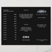 Menü "Chic Brush Stroke Salon Price List Services (Vorderseite)