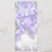 Menü "Classic Look Iris Closeup Wedding" Menükarte (Rückseite)