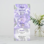 Menü "Classic Look Iris Closeup Wedding" Menükarte (Stehend Vorderseite)