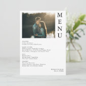 Menü "Couple Foto Wedding" Menükarte (Stehend Vorderseite)