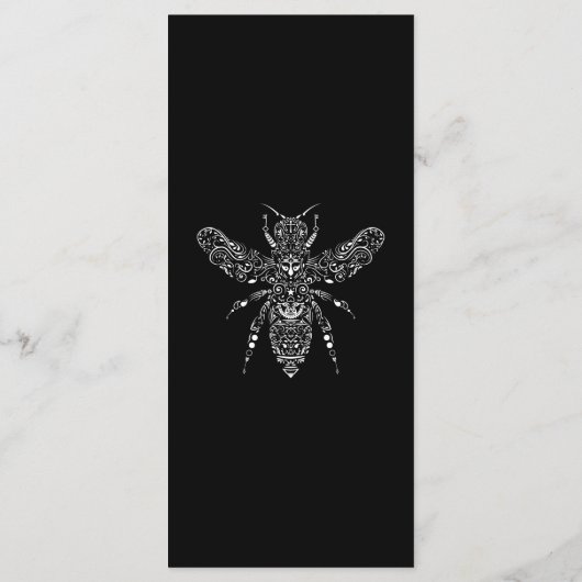 Menü "Custom Apiary Honey" Menükarte (Rückseite)