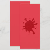 Menü "Custom Tomato Red Splash Flat" Menükarte (Vorne/Hinten)