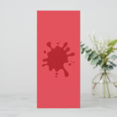 Menü "Custom Tomato Red Splash Flat" Menükarte (Stehend Vorderseite)