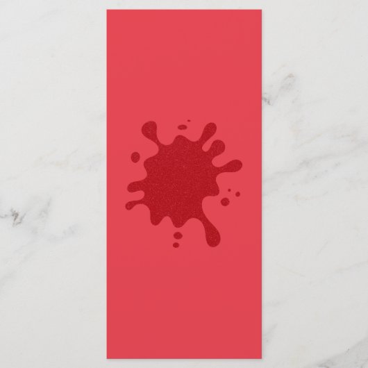 Menü "Custom Tomato Red Splash Flat" Menükarte (Vorderseite)