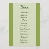 Menü "Custom White Daisy Wedeption Dinner" Menükarte (Vorderseite)