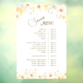 Menü Daisies Services Fensteraufkleber (Blatt 3)