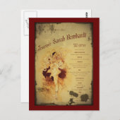 Menü de la Journee (Menü) Postkarte (Vorne/Hinten)