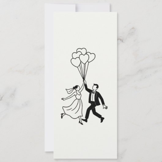 Menü der Einladung – Sanfte Hochzeit (Rückseite)