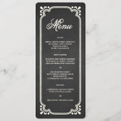 Menü der Tafel-Gewerkschafts-| Menükarte (Vorderseite)