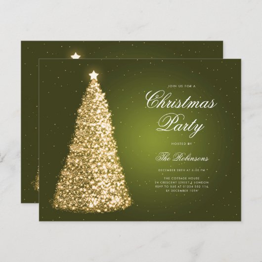 Menü des Programms "Green Gold Christmas Tree" (Vorne/Hinten)