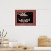 MENÜ DESSERT CAKES ART POSTER (Küche)