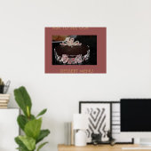 MENÜ DESSERT CAKES ART POSTER (Heimbüro)