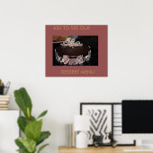 MENÜ DESSERT CAKES ART POSTER (Heimbüro)