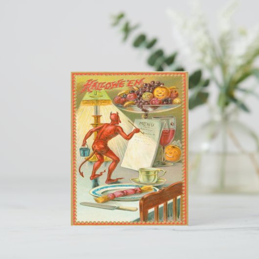 Menü "Devil Demon Fruit Lamp" Postkarte (Stehend Vorderseite)