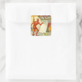 Menü "Devil Demon Fruit Lamp" Quadratischer Aufkleber (Tasche)