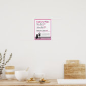 Menü "Dog Grooming Wellness-Center" - Anpassbar Poster (Küche)