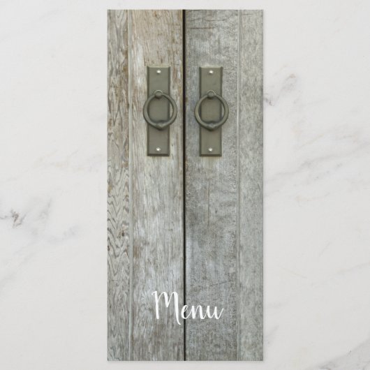 Menü "Doppel-Barenttüren" Menükarte (Vorderseite)