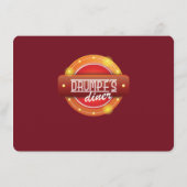 Menü "Drumpf's Diner" Menükarte (Rückseite)