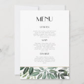 Menü "Emerald Forest" Einladung (Vorderseite)