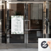 Menü Emerald Greenery Services Fensteraufkleber (Büro Tür)