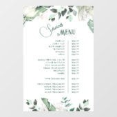 Menü Emerald Greenery Services Fensteraufkleber (Blatt)