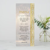 Menü "Enchanted Garden Gate Wedding" Einladung (Stehend Vorderseite)