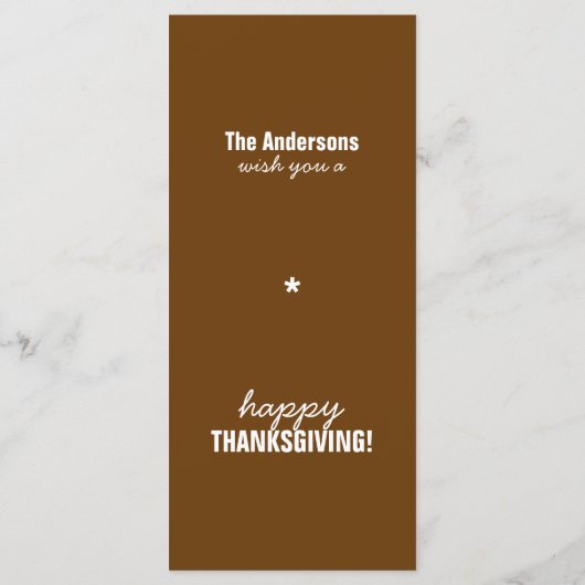 Menü "Erntedank Autumn Tree" Menükarte (Rückseite)