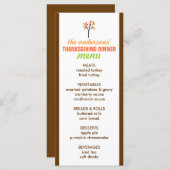 Menü "Erntedank Autumn Tree" Menükarte (Vorne/Hinten)