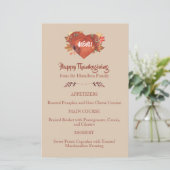 Menü "Erntedank" für benutzerdefinierte Wasserfarb (Stehend Vorderseite)