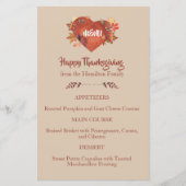 Menü "Erntedank" für benutzerdefinierte Wasserfarb (Vorderseite)