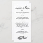 Menü "Eternity" Menükarte (Vorne/Hinten)