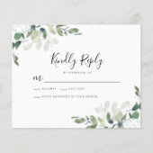 Menü "Eukalyptus" - Auswahl der RSVP-Karte (Vorderseite)