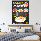Menü "Fast Food" Leinwanddruck (Insitu (Schlafzimmer))