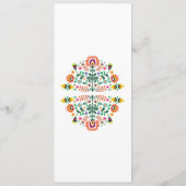 Menü-Fiesta-Party-mexikanische Hochzeits-Limoner Menükarte (Rückseite)