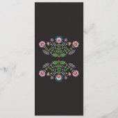 Menü-Fiesta-Party-mexikanischer lila Menükarte (Rückseite)