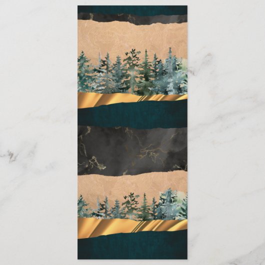 Menü "Forest Flat" Menükarte (Rückseite)