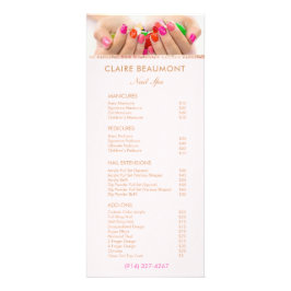 Menü "Foto Nail Salon List Service" hinzufügen