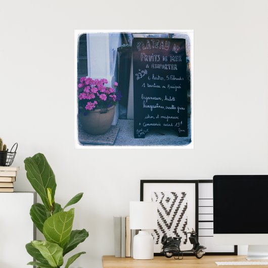 Menü "French Chalkboard" Poster (Heimbüro)