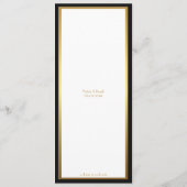 Menü-Freunde, Menü-Sitzung, großartige Gatsby, wei Menükarte (Rückseite)