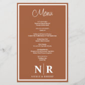 Menü für benutzerdefinierte Probe-Abendessen für H (Vorderseite)