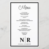 Menü für benutzerdefinierte Probe-Abendessen für H (Vorderseite)