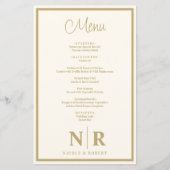 Menü für benutzerdefinierte Probe-Abendessen für H (Vorderseite)