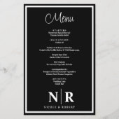 Menü für benutzerdefinierte Probe-Abendessen für H (Vorderseite)